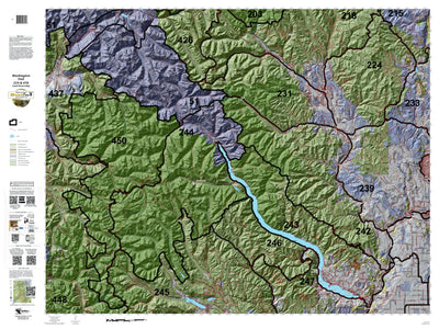 HuntData LLC Washington Hunting Unit(s) 224 450 Landownership Map digital map