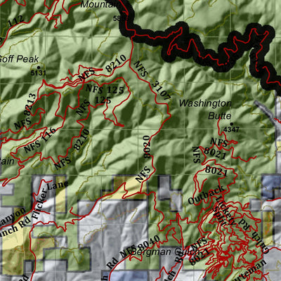 HuntData LLC Washington Hunting Unit(s) 224 450 Landownership Map digital map