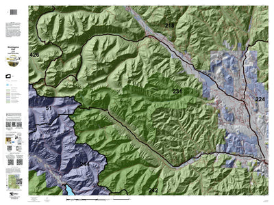 HuntData LLC Washington Hunting Unit(s) 231 Landownership Map digital map