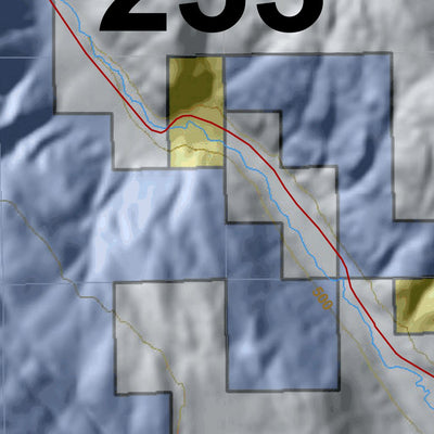 HuntData LLC Washington Hunting Unit(s) 233 Landownership Map digital map