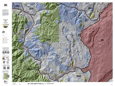 HuntData LLC Washington Hunting Unit(s) 239 Landownership Map digital map
