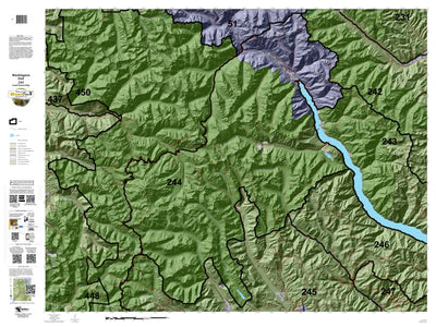 HuntData LLC Washington Hunting Unit(s) 244 Landownership Map digital map