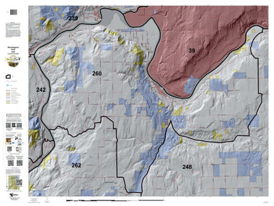 HuntData LLC Washington Hunting Unit(s) 260 Landownership Map digital map