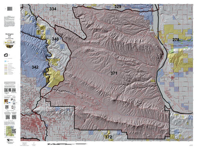 HuntData LLC Washington Hunting Unit(s) 371 Landownership Map digital map