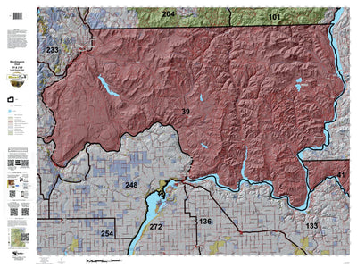 HuntData LLC Washington Hunting Unit(s) 39 248 Landownership Map digital map