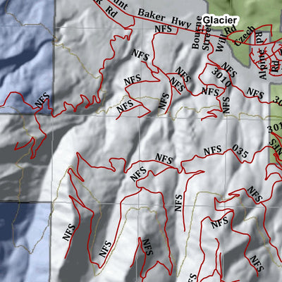 HuntData LLC Washington Hunting Unit(s) 418 Landownership Map digital map