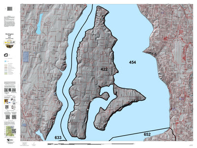 HuntData LLC Washington Hunting Unit(s) 422 Landownership Map digital map