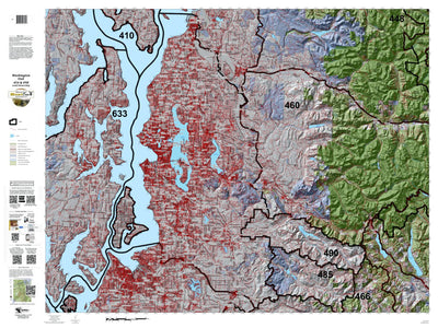 HuntData LLC Washington Hunting Unit(s) 454 490 Landownership Map digital map