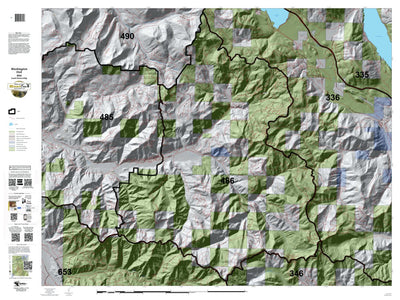 HuntData LLC Washington Hunting Unit(s) 466 Landownership Map digital map