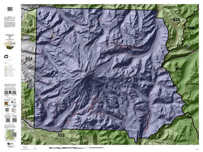 HuntData LLC Washington Hunting Unit(s) 53 Landownership Map digital map