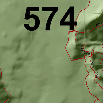 HuntData LLC Washington Hunting Unit(s) 574 Landownership Map digital map