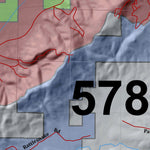 HuntData LLC Washington Hunting Unit(s) 578 Landownership Map digital map