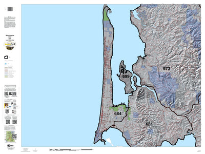 HuntData LLC Washington Hunting Unit(s) 684 Landownership Map digital map