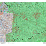 Idaho HuntData LLC Idaho General Unit 10 Land Ownership Map digital map
