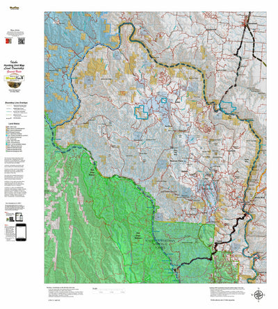 Idaho HuntData LLC Idaho General Unit 13 Land Ownership Map digital map