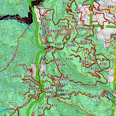 Idaho HuntData LLC Idaho General Unit 14 Land Ownership Map digital map