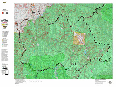Idaho HuntData LLC Idaho General Unit 15 Land Ownership Map digital map