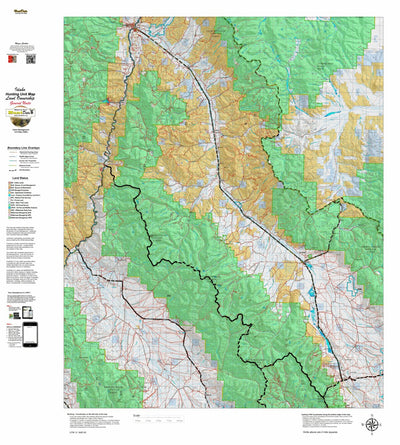 Idaho HuntData LLC Idaho General Unit 29 Land Ownership Map digital map