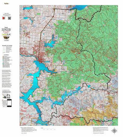 Idaho HuntData LLC Idaho General Unit 3 Land Ownership Map digital map