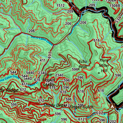 Idaho HuntData LLC Idaho General Unit 3 Land Ownership Map digital map