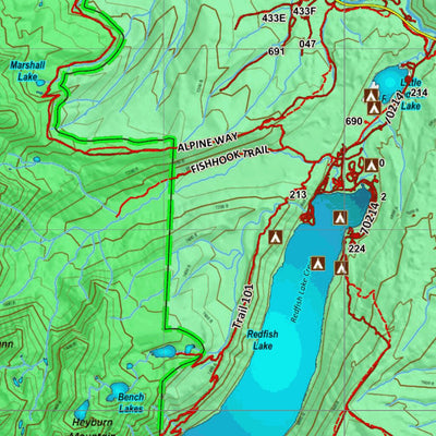 Idaho HuntData LLC Idaho General Unit 36 Land Ownership Map digital map