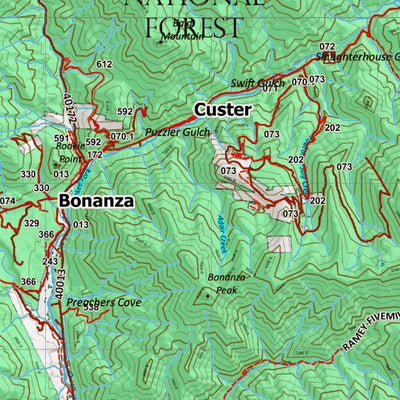 Idaho HuntData LLC Idaho General Unit 36 Land Ownership Map digital map