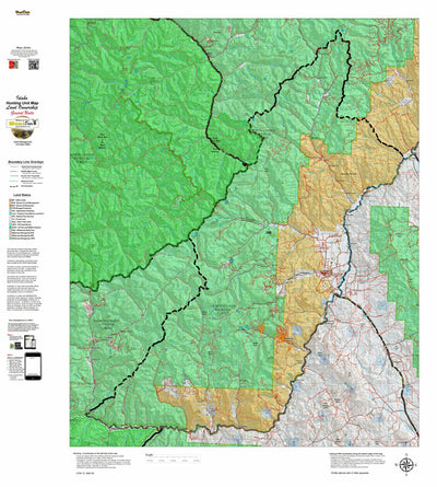 Idaho HuntData LLC Idaho General Unit 36B Land Ownership Map digital map