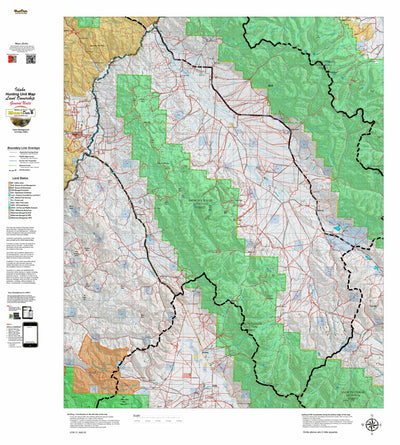 Idaho HuntData LLC Idaho General Unit 37 Land Ownership Map digital map