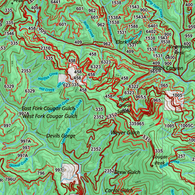 Idaho HuntData LLC Idaho General Unit 4 Land Ownership Map digital map