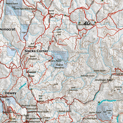 Idaho HuntData LLC Idaho General Unit 40 Land Ownership Map digital map