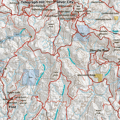 Idaho HuntData LLC Idaho General Unit 40 Land Ownership Map digital map