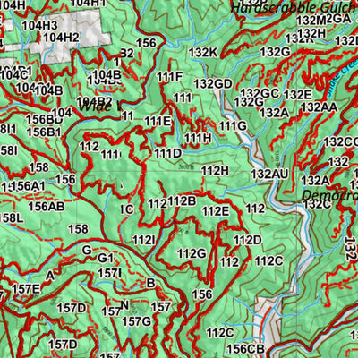 Idaho HuntData LLC Idaho General Unit 43 Land Ownership Map digital map