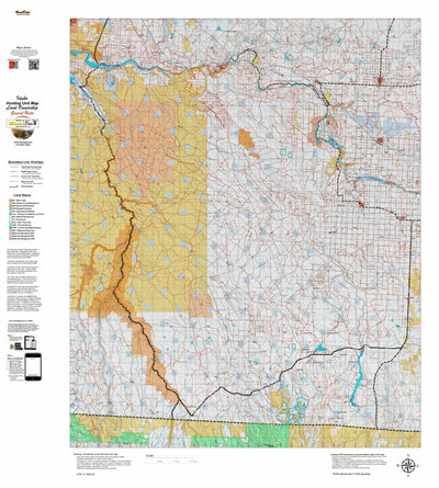 Idaho HuntData LLC Idaho General Unit 46 Land Ownership Map digital map