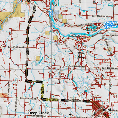 Idaho HuntData LLC Idaho General Unit 46 Land Ownership Map digital map