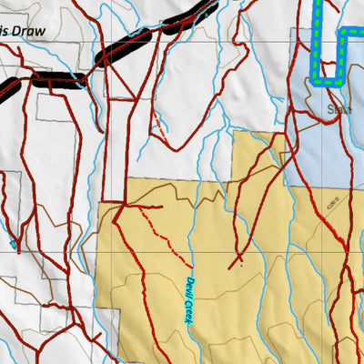 Idaho HuntData LLC Idaho General Unit 47 Land Ownership Map digital map