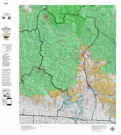Idaho HuntData LLC Idaho General Unit 48 Land Ownership Map digital map