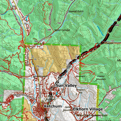 Idaho HuntData LLC Idaho General Unit 50 Land Ownership Map digital map