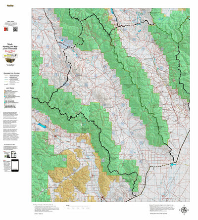 Idaho HuntData LLC Idaho General Unit 51 Land Ownership Map digital map