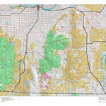 Idaho HuntData LLC Idaho General Unit 55 Land Ownership Map digital map