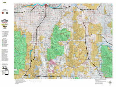 Idaho HuntData LLC Idaho General Unit 55 Land Ownership Map digital map