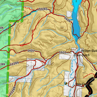 Idaho HuntData LLC Idaho General Unit 55 Land Ownership Map digital map