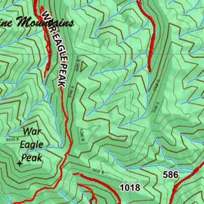 Idaho HuntData LLC Idaho General Unit 57 Land Ownership Map digital map