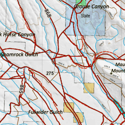 Idaho HuntData LLC Idaho General Unit 59A Land Ownership Map digital map