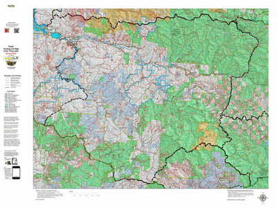 Idaho HuntData LLC Idaho General Unit 6 Land Ownership Map digital map