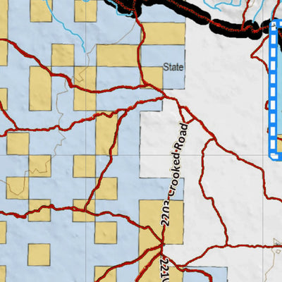 Idaho HuntData LLC Idaho General Unit 60 Land Ownership Map digital map