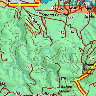 Idaho HuntData LLC Idaho General Unit 60 Land Ownership Map digital map