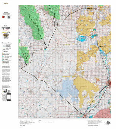 Idaho HuntData LLC Idaho General Unit 63 Land Ownership Map digital map