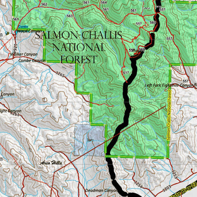 Idaho HuntData LLC Idaho General Unit 63 Land Ownership Map digital map