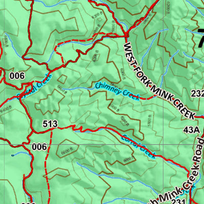 Idaho HuntData LLC Idaho General Unit 70 Land Ownership Map digital map