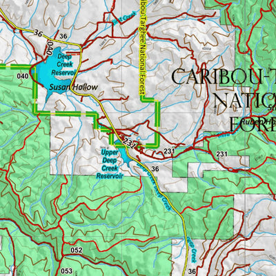 Idaho HuntData LLC Idaho General Unit 73 Land Ownership Map digital map